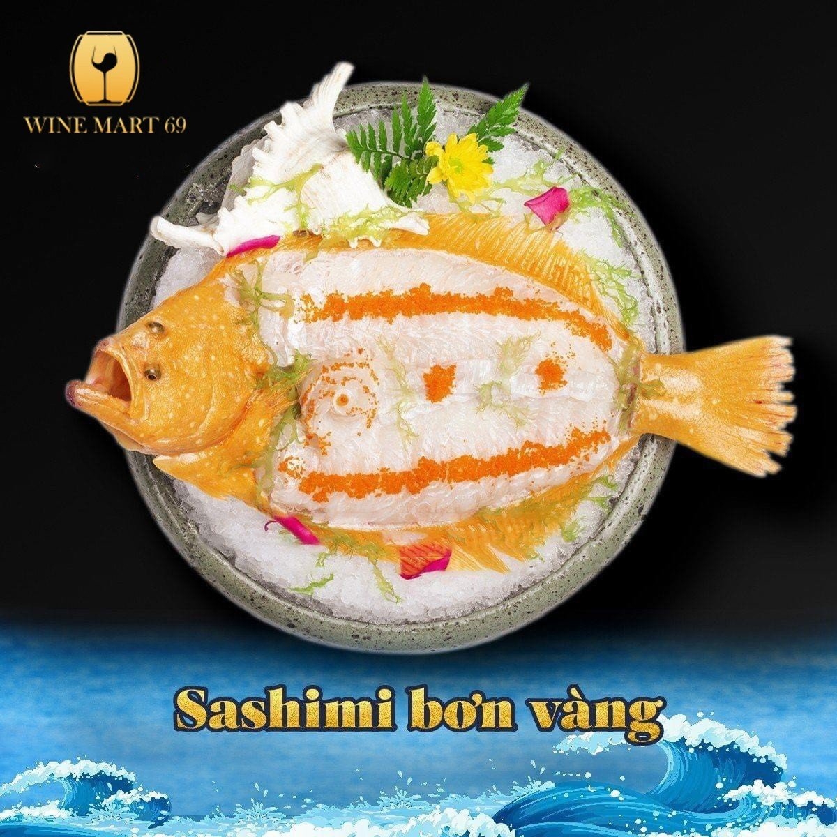 SASHIMI CÁ BƠN VÀNG